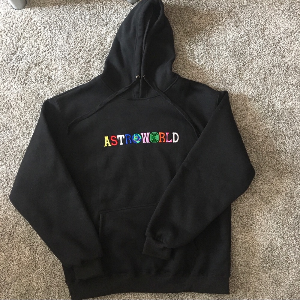 Travis Scott Astroworld Embroidered Logo Hoodie